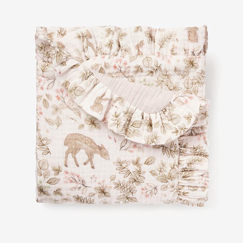 BUNNY PRINT BLANKIE - Kingfisher Road - Online Boutique