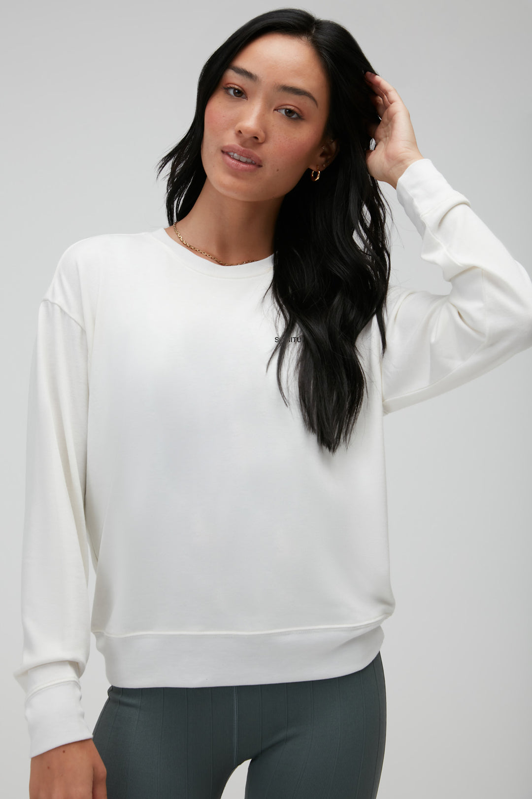 ALL EYE RELAXED SAVASANA PULLOVER - STONE - Kingfisher Road - Online Boutique