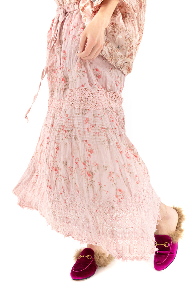 FLORAL EYELET KALI ROSE SKIRT-MOLLY - Kingfisher Road - Online Boutique