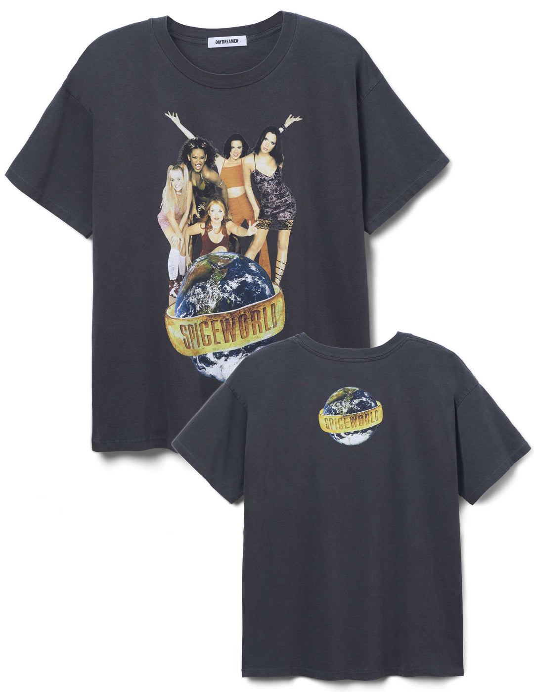 SPICE GIRLS SPICEWORLD MERCH TEE - PIGMENT BLACK - Kingfisher Road - Online Boutique