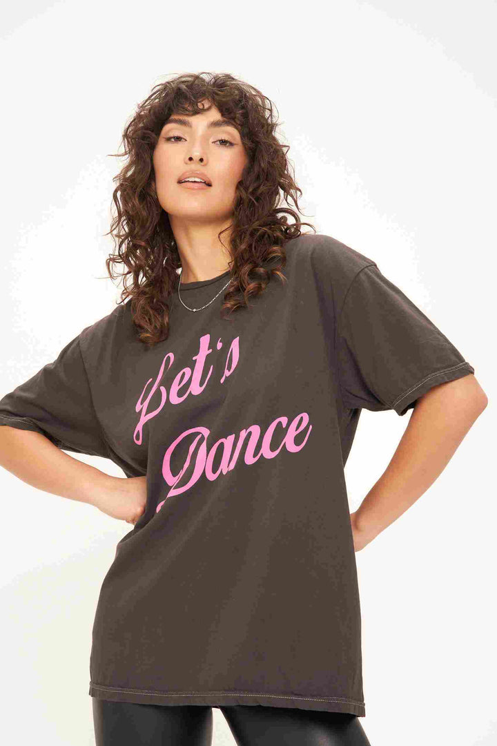 LET'S DANCE RELAXED TEE - VINTAGE BLACK - Kingfisher Road - Online Boutique