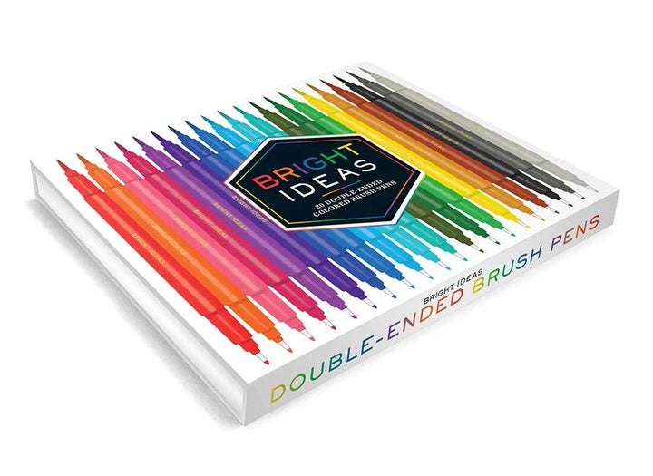 BRIGHT IDEAS DOUBLE-ENDED BRUSH PENS - Kingfisher Road - Online Boutique