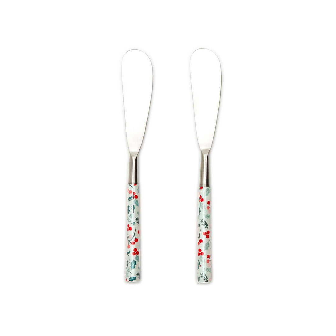HOLIDAY HOLLY SET OF 2 SPREADERS - Kingfisher Road - Online Boutique