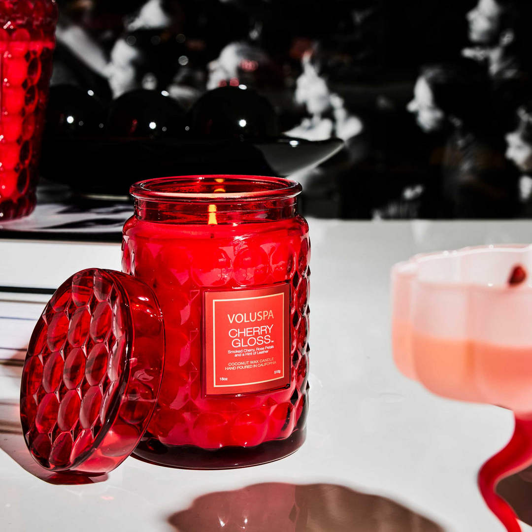 CHERRY GLOSS LARGE JAR CANDLE - Kingfisher Road - Online Boutique