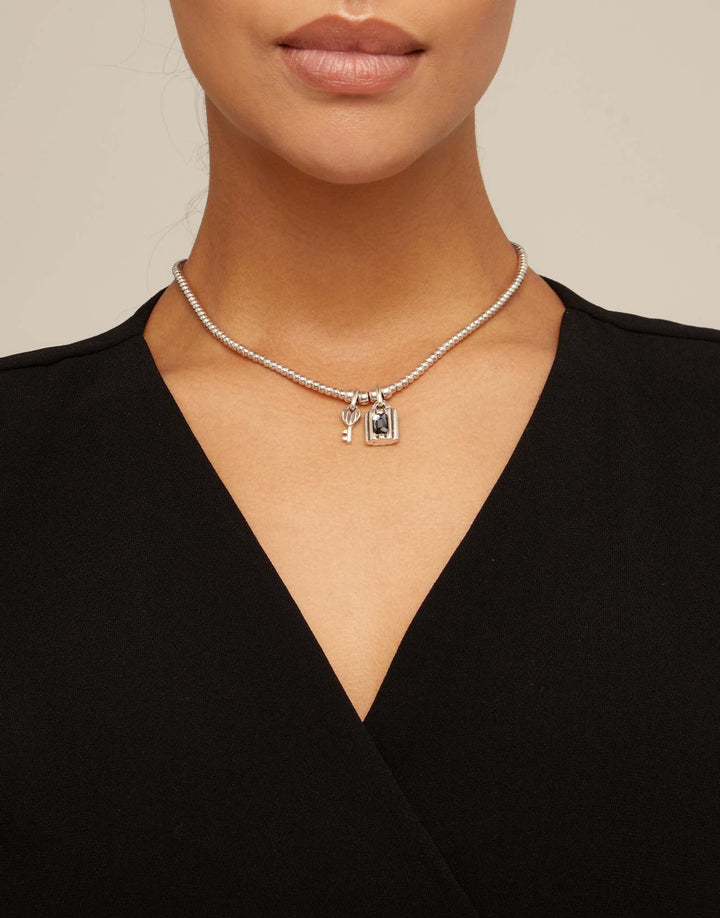 THE GUARDIAN NECKLACE SILVER - Kingfisher Road - Online Boutique