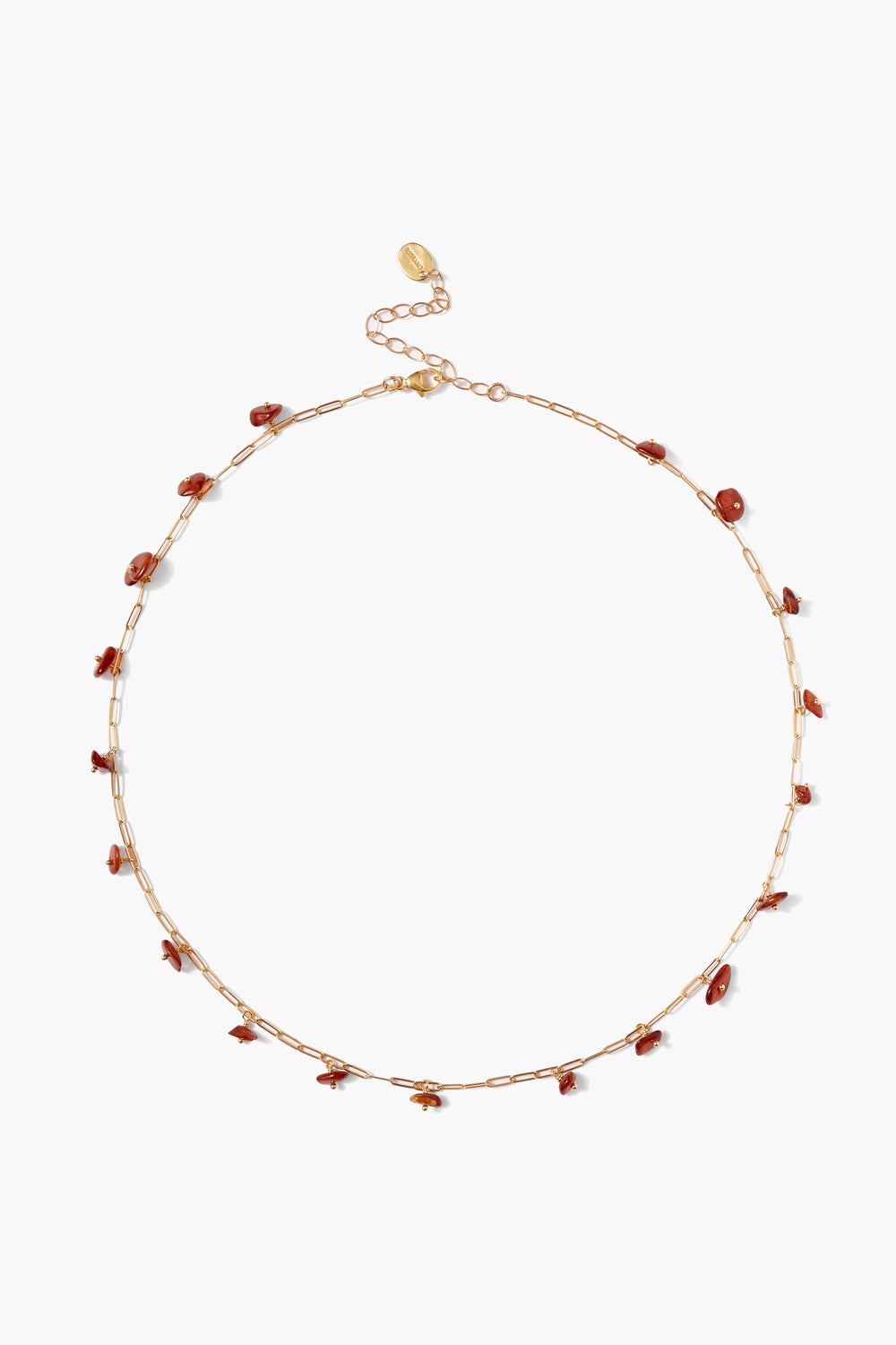AMBER SCATTER BEADED CHAIN NECKLACE - Kingfisher Road - Online Boutique