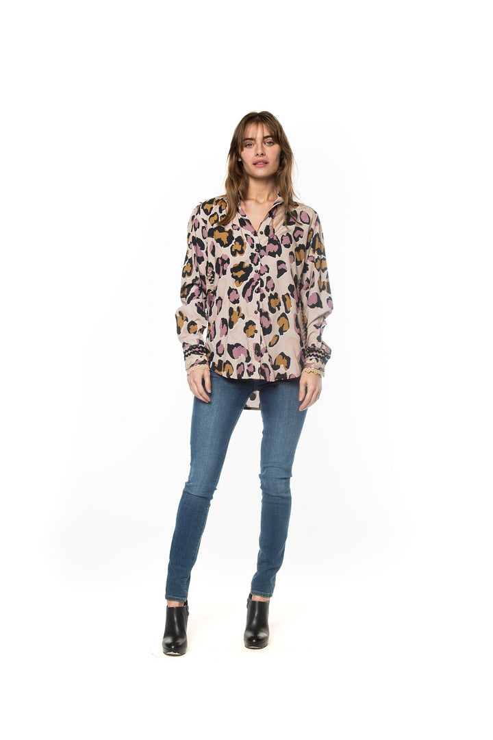ANIMAL PRINT IRIS TOP - Kingfisher Road - Online Boutique