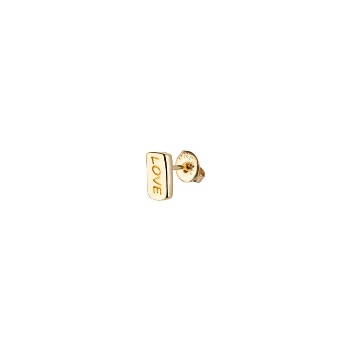 GOLD LOVE SINGLE EARRING - Kingfisher Road - Online Boutique