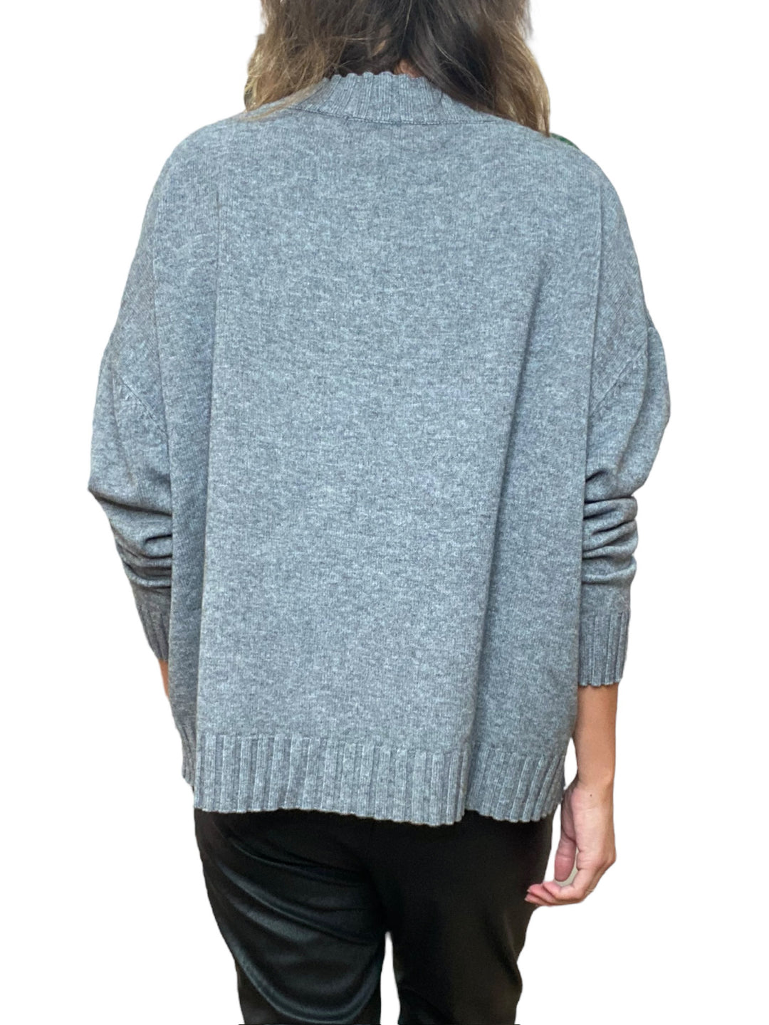 CREW NECK SWEATER-GREY - Kingfisher Road - Online Boutique