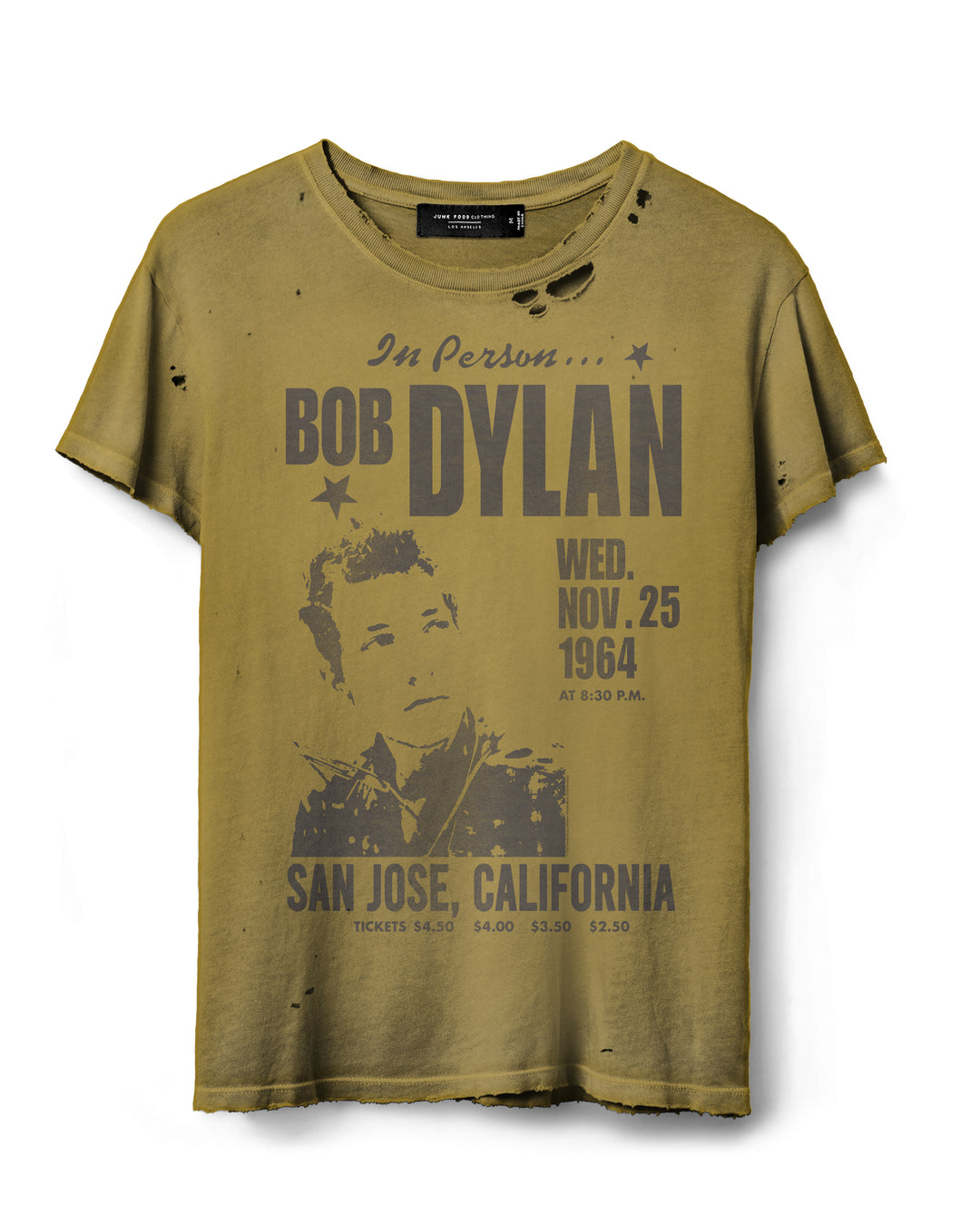 BOB DYLAN 1964 SAN JOSE TEE - Kingfisher Road - Online Boutique
