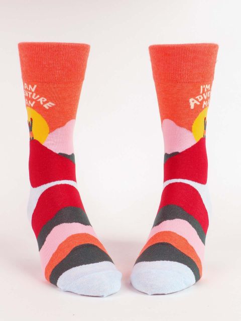 I'M AN ADVENTURE MAN CREW SOCKS - Kingfisher Road - Online Boutique