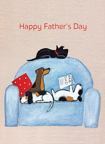 DOG READING PAPER FATHER'S DAY - Kingfisher Road - Online Boutique