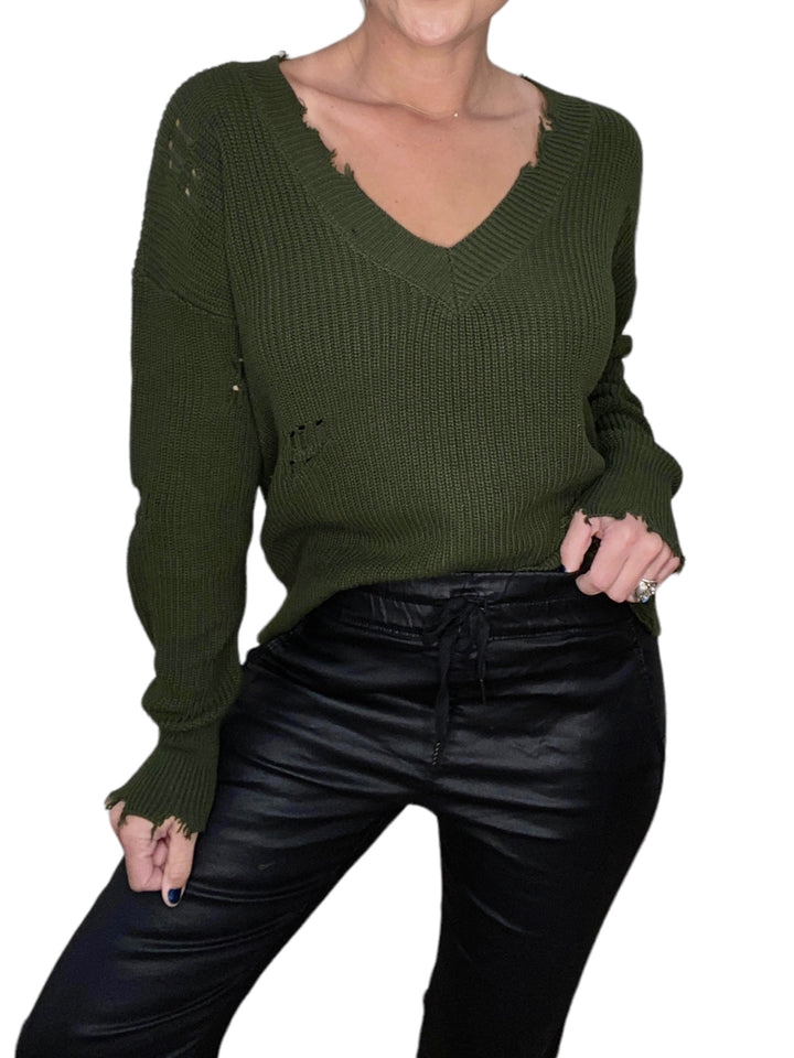 MORAY RELAXED FIT SWEATER - WET SAND - Kingfisher Road - Online Boutique