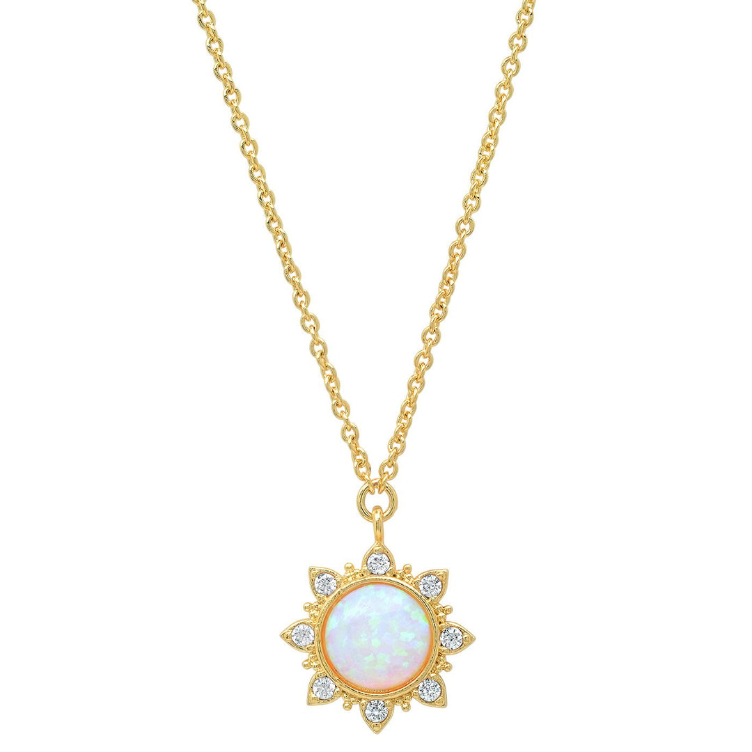 Opal Sun Necklace - Kingfisher Road - Online Boutique