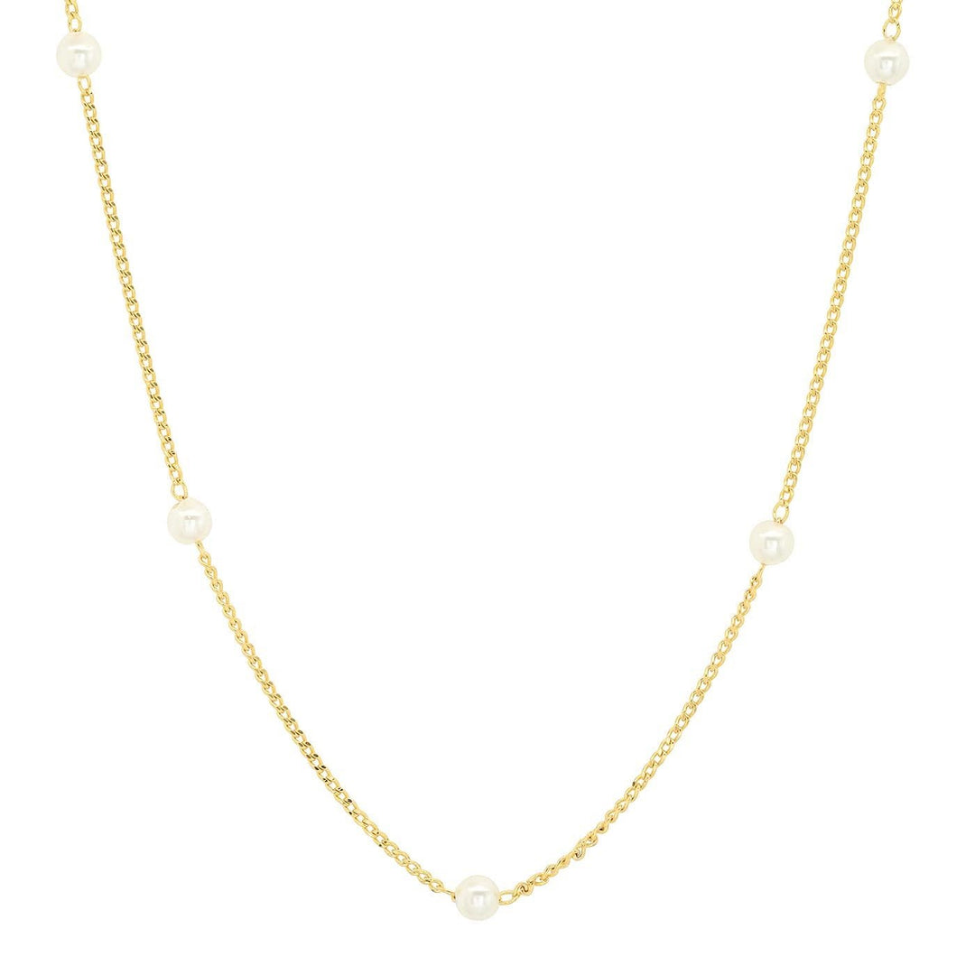 DELICATE PEARL STATION NECKLACE - Kingfisher Road - Online Boutique