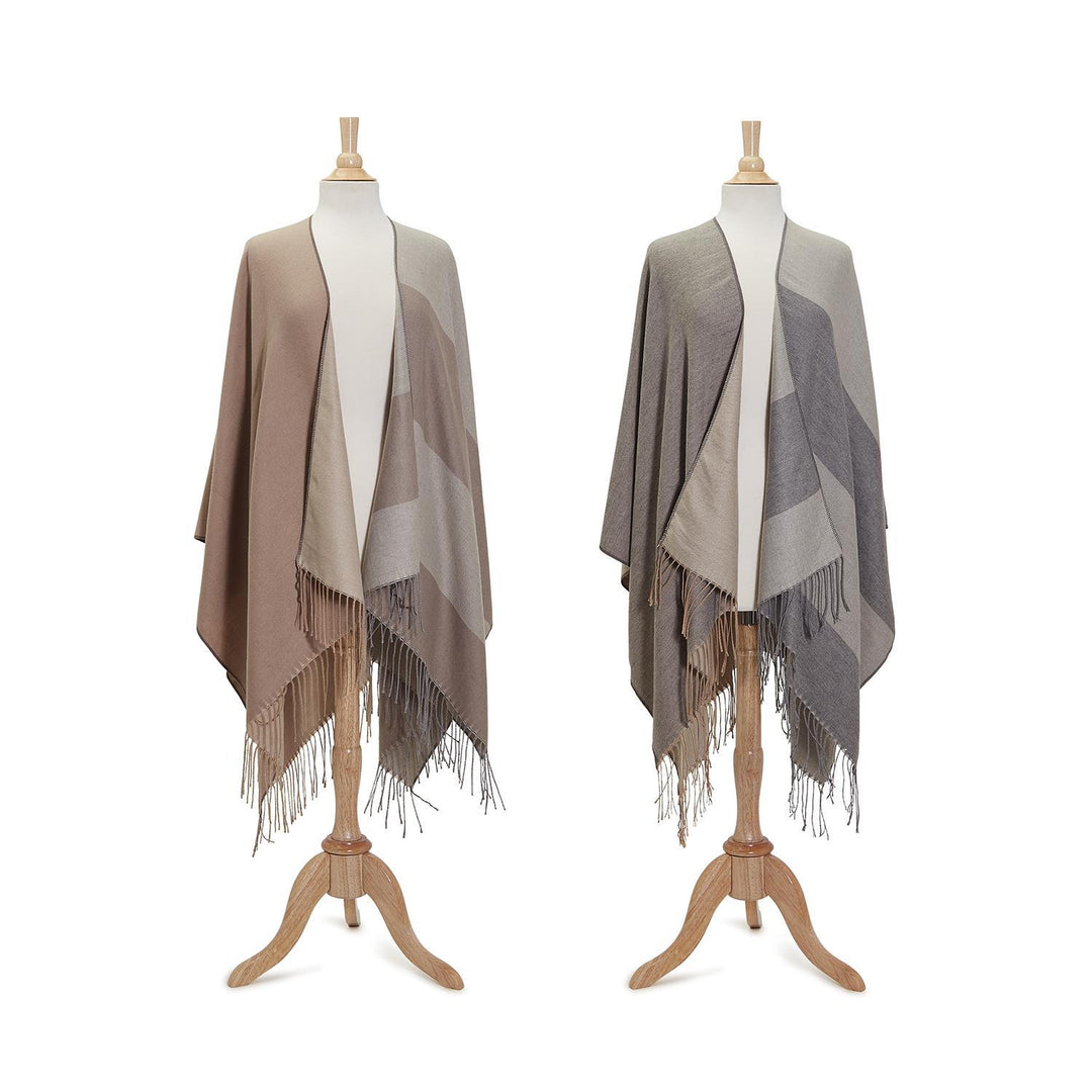 SOFTER THAN CASHMERE COLOR BLOCK SHAWL - Kingfisher Road - Online Boutique