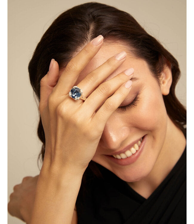 ROCK N' BLUE RING-SILVER - Kingfisher Road - Online Boutique