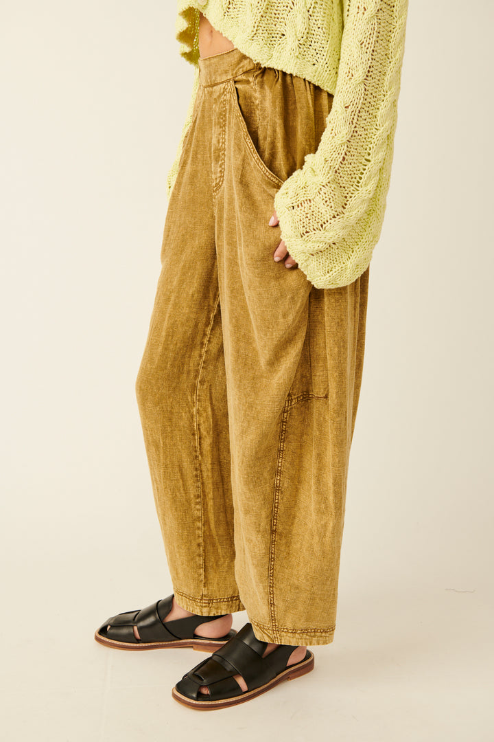 HIGH ROAD PULL ON BARREL PANT-CUMIN - Kingfisher Road - Online Boutique