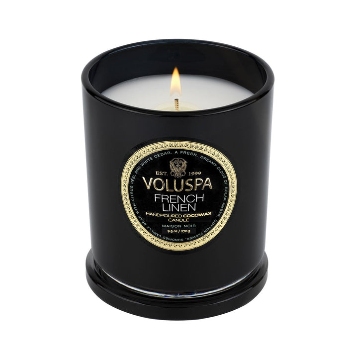 FRENCH LINEN CLASSIC CANDLE - Kingfisher Road - Online Boutique