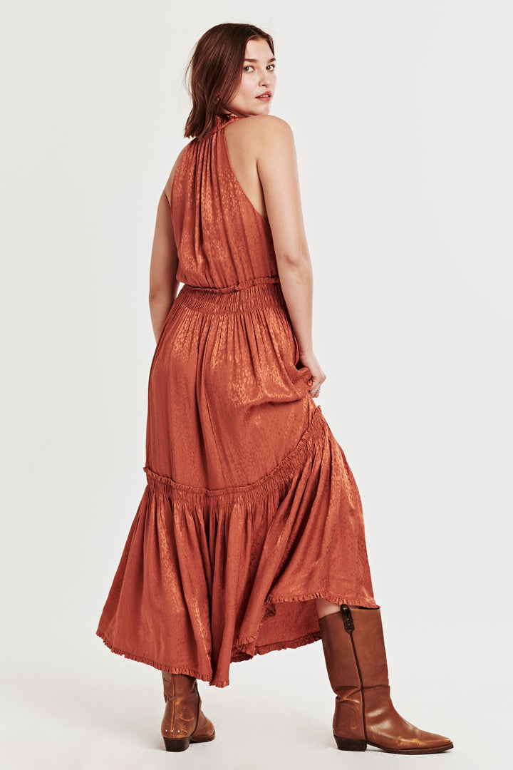 ESTHER DRESS - ORANGE WOOD - Kingfisher Road - Online Boutique