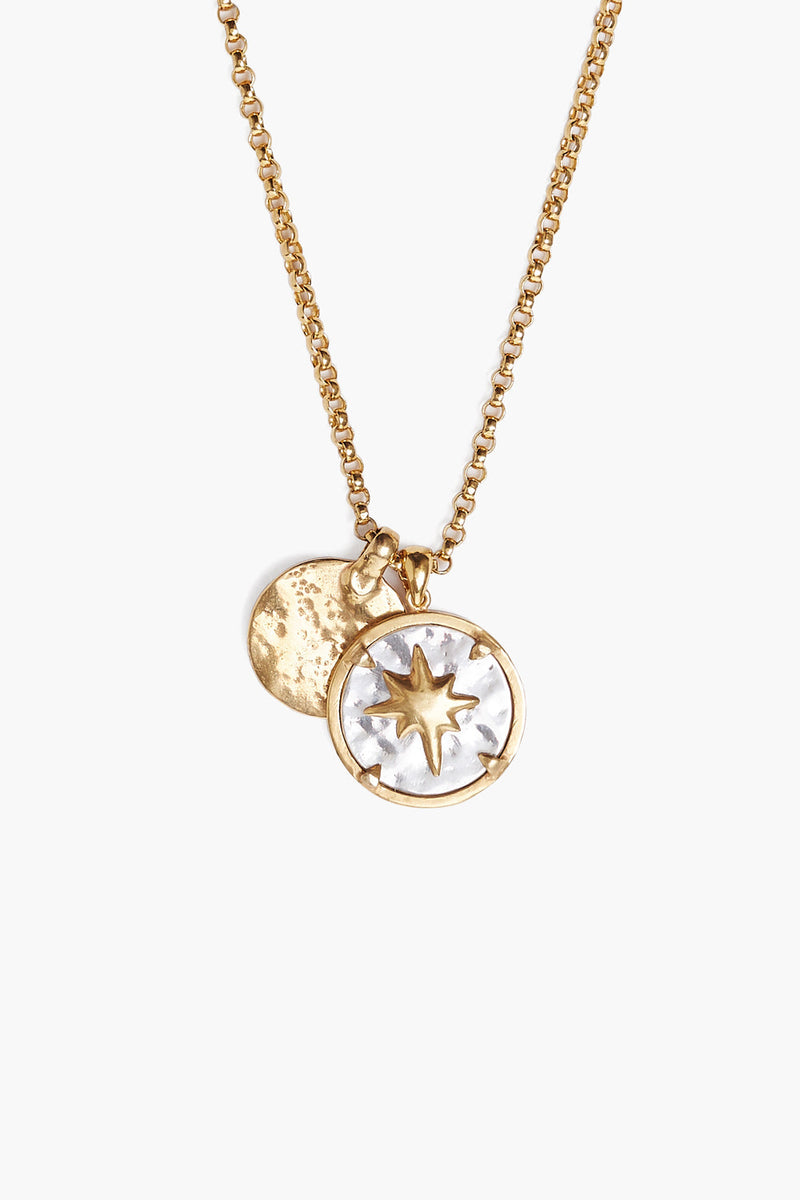 BEACON CHARM NECKLACE-GOLD MIX - Kingfisher Road - Online Boutique