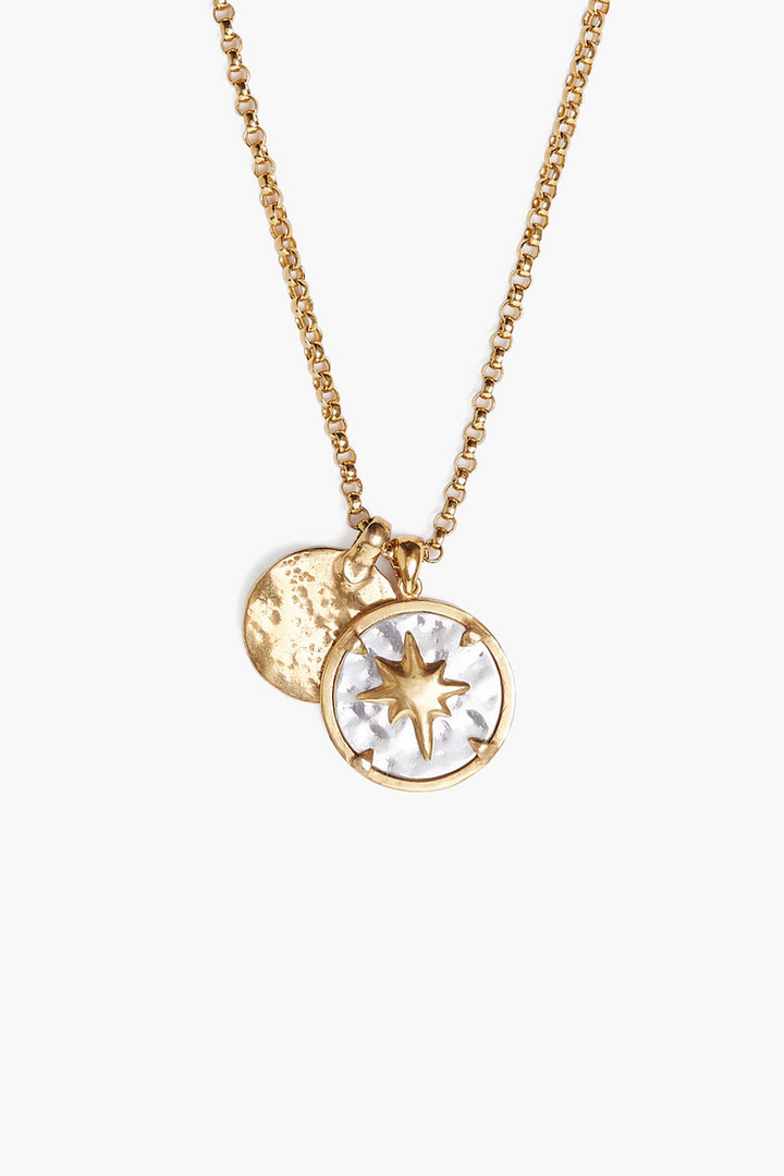 BEACON CHARM NECKLACE-GOLD MIX - Kingfisher Road - Online Boutique