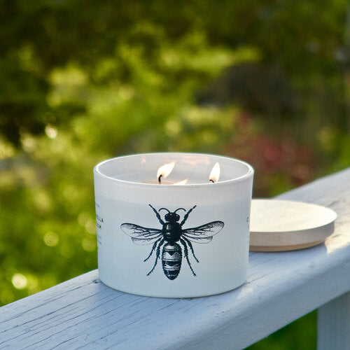 BLOSSOM 3 WICK CITRONELLA CANDLE - Kingfisher Road - Online Boutique