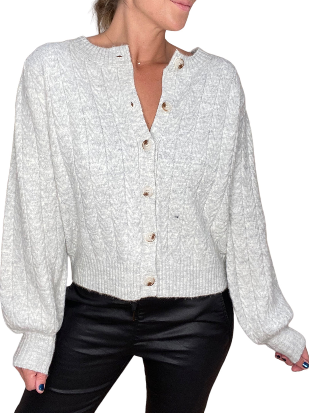 GRIS CLAIR VANILLE CARDIGAN - Kingfisher Road - Online Boutique