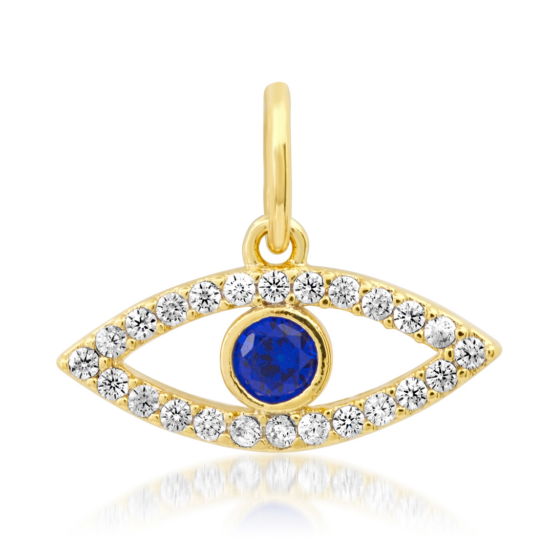 GOLD EVIL EYE CHARM - Kingfisher Road - Online Boutique