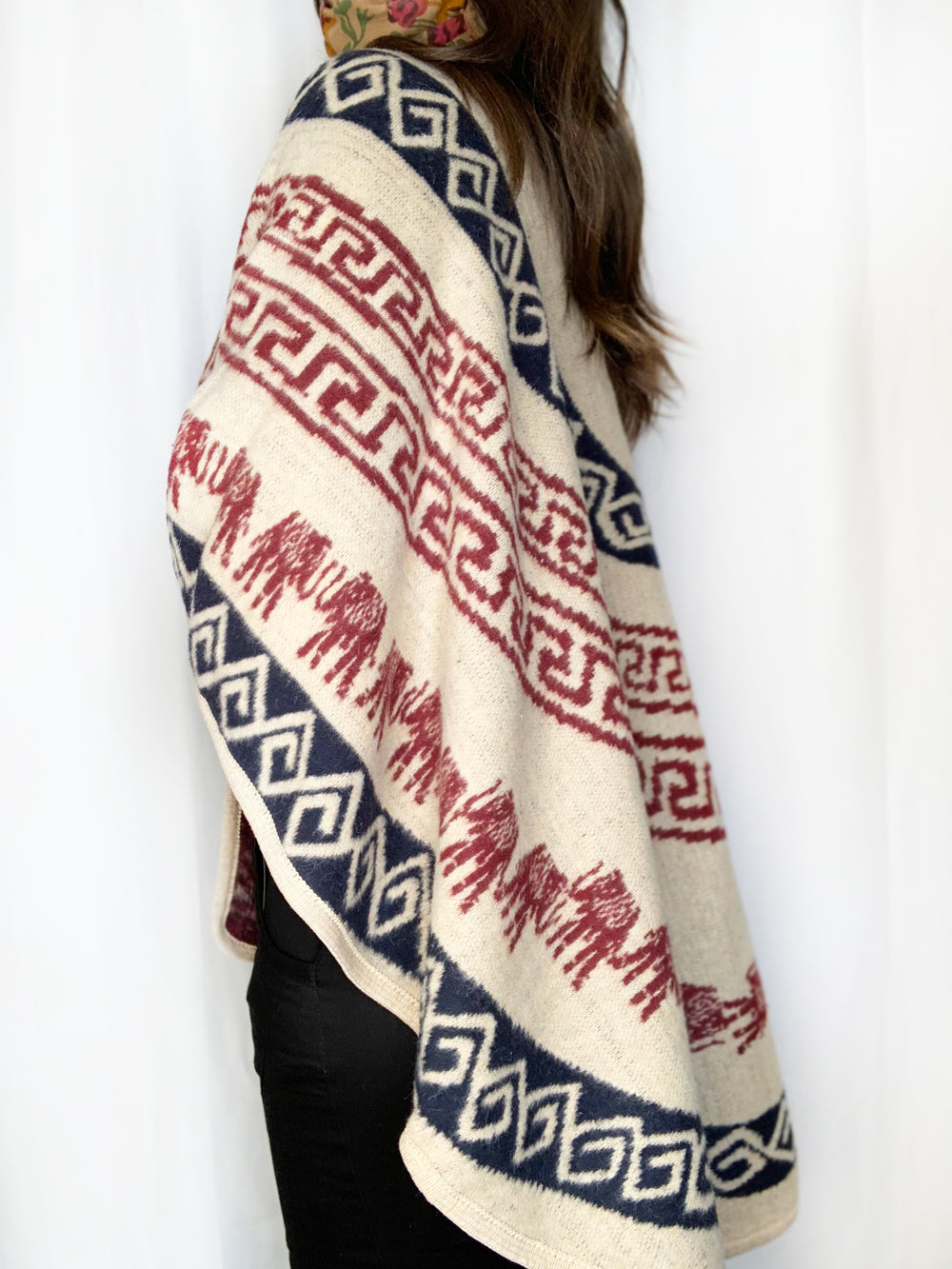 TRIBAL PRINT PONCHO - Kingfisher Road - Online Boutique