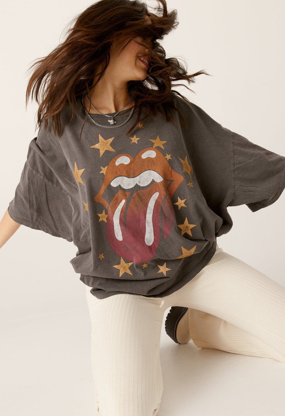 ROLLING STONES ONE SIZE TEE - Kingfisher Road - Online Boutique