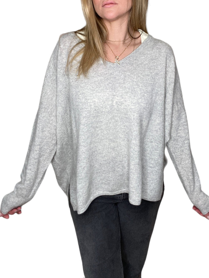 BOYFRIEND SWEATER-HEATHER - Kingfisher Road - Online Boutique