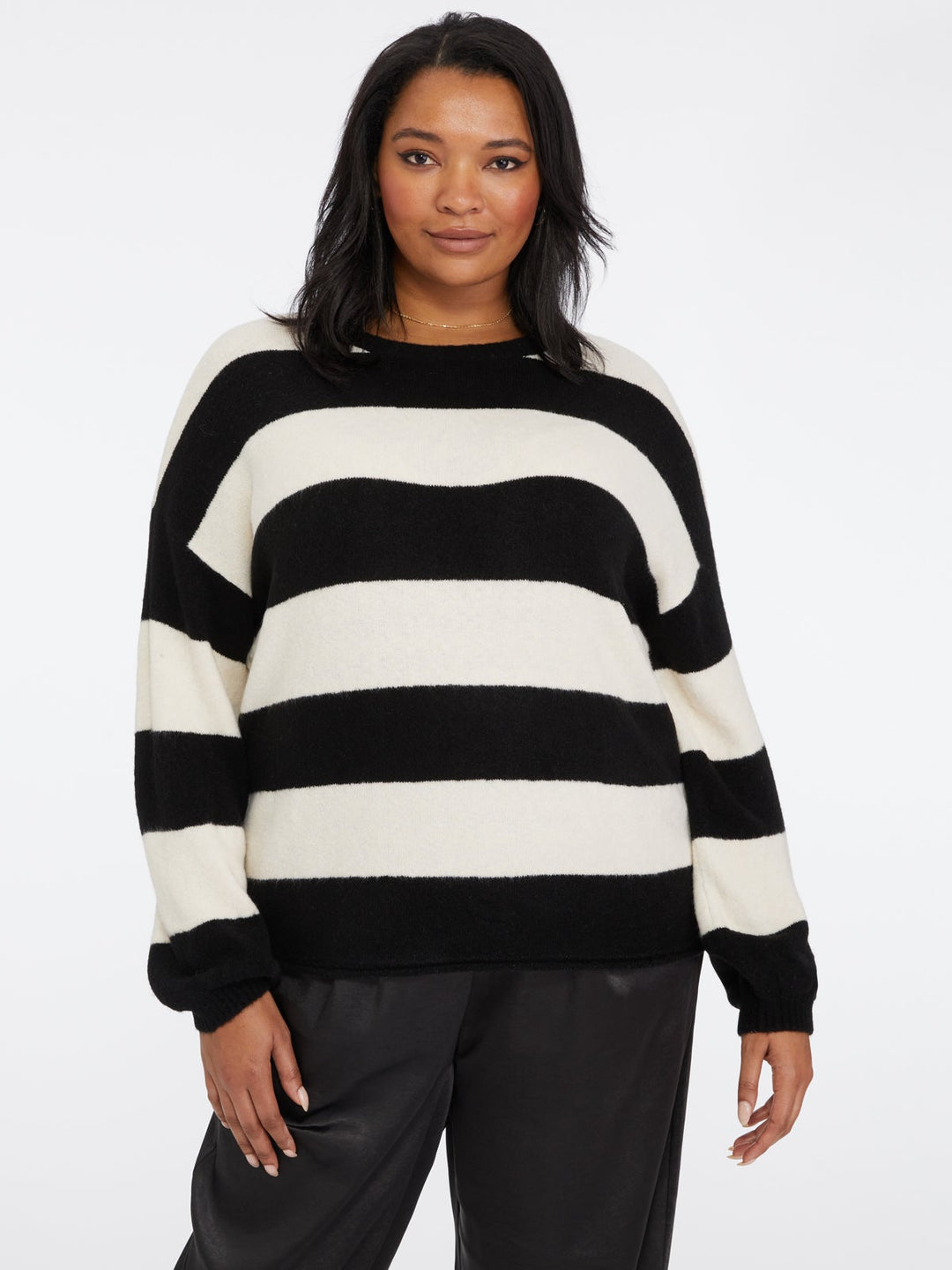 BUTTERCREAM STRIPE EYE ON YOU SWEATER - Kingfisher Road - Online Boutique