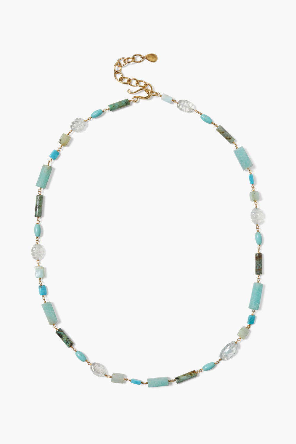 AMAZONITE NECKLACE-TURQUOISE MIX - Kingfisher Road - Online Boutique