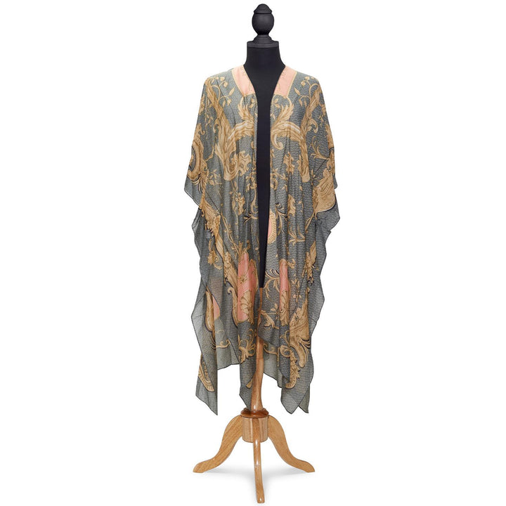 ROCOCO PRINTED LONG KIMONO - Kingfisher Road - Online Boutique