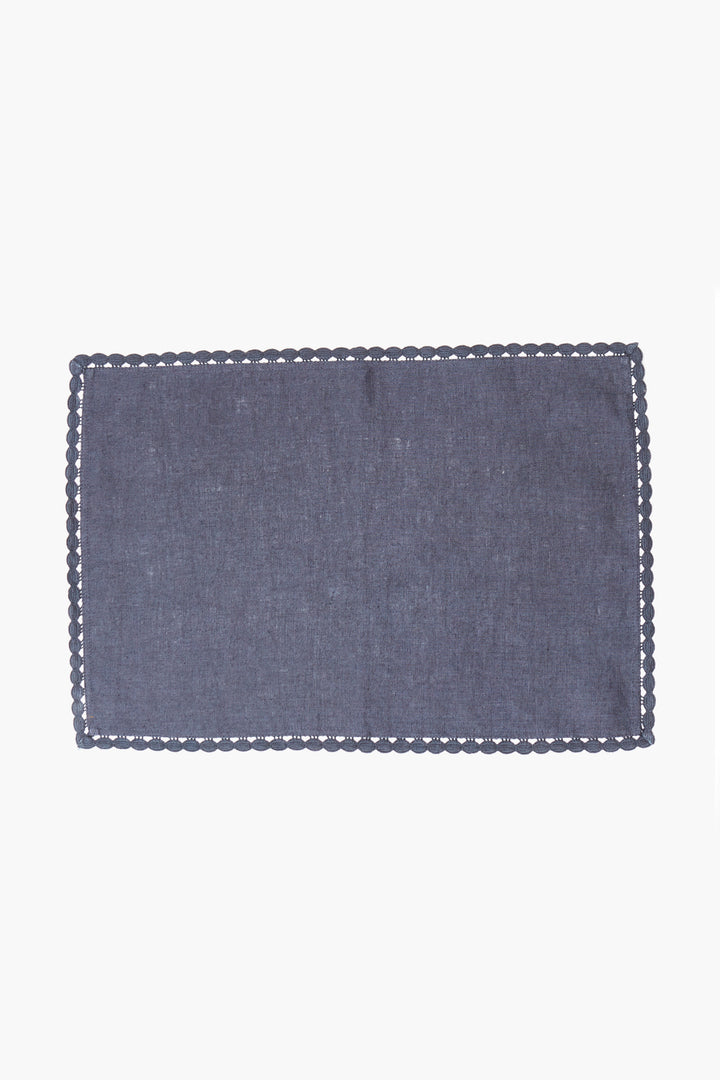 100% STONE WASHED LINEN PLACEMAT/2 - Kingfisher Road - Online Boutique