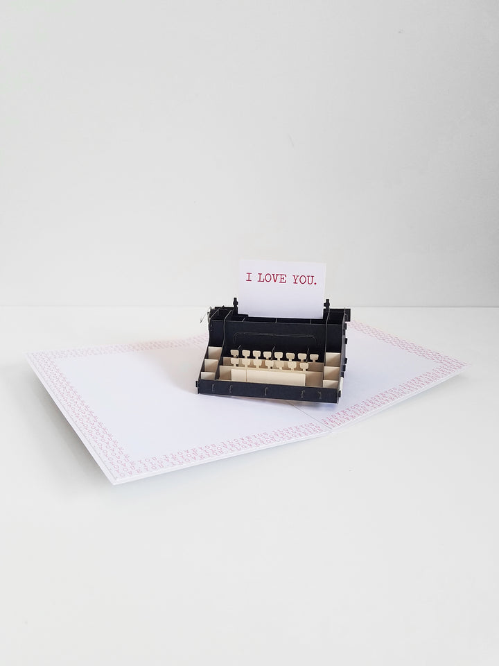 LOVE NOTE SIGNATURE POP-UP CARD - Kingfisher Road - Online Boutique