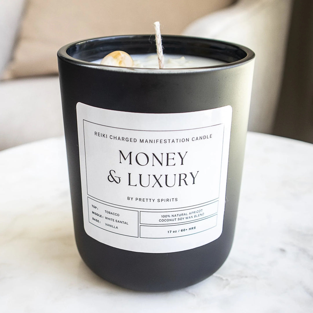 MONEY & LUXURY CANDLE - 17oz - Kingfisher Road - Online Boutique