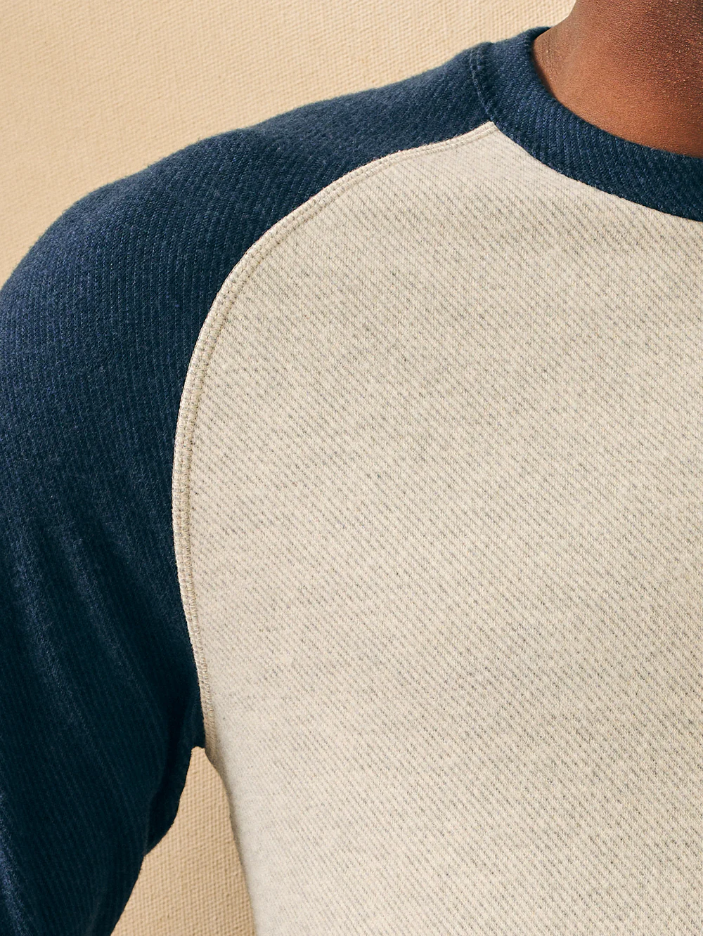 LEGEND BASEBALL SWEATER CREW-LIGHT HEATHER GREY - Kingfisher Road - Online Boutique