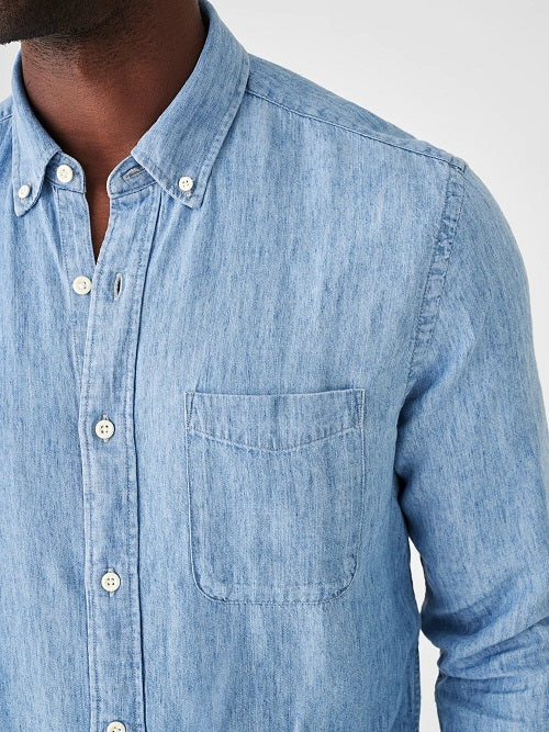 THE TRIED AND TRUE CHAMBRAY SHIRT - VINTAGE INDIGO - Kingfisher Road - Online Boutique