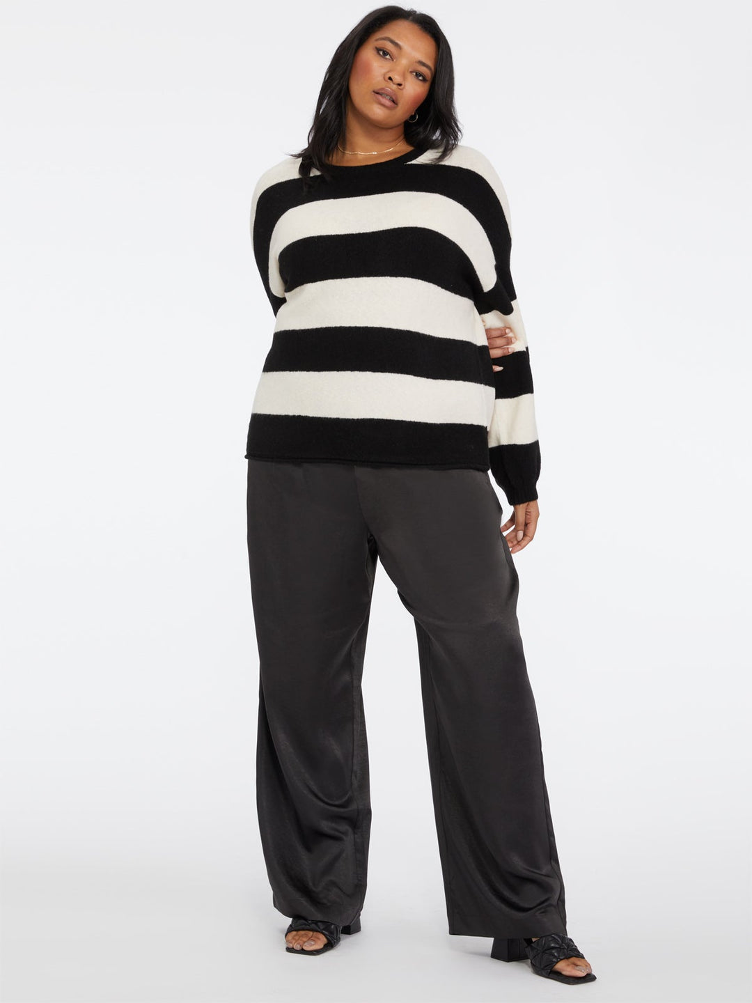 BUTTERCREAM STRIPE EYE ON YOU SWEATER - Kingfisher Road - Online Boutique