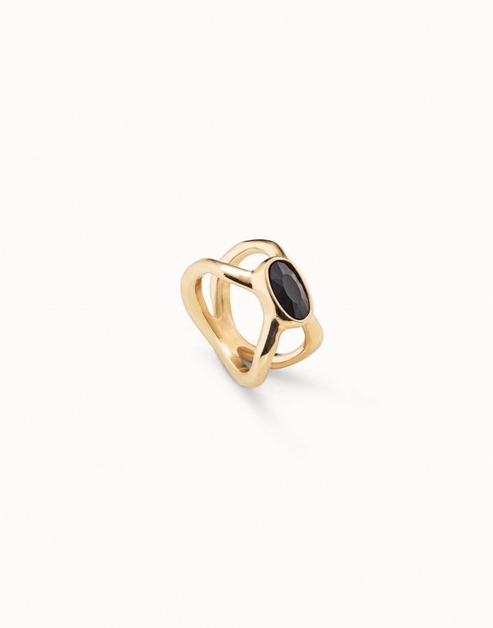 GUARDIAN RING -  BLACK STONE - Kingfisher Road - Online Boutique