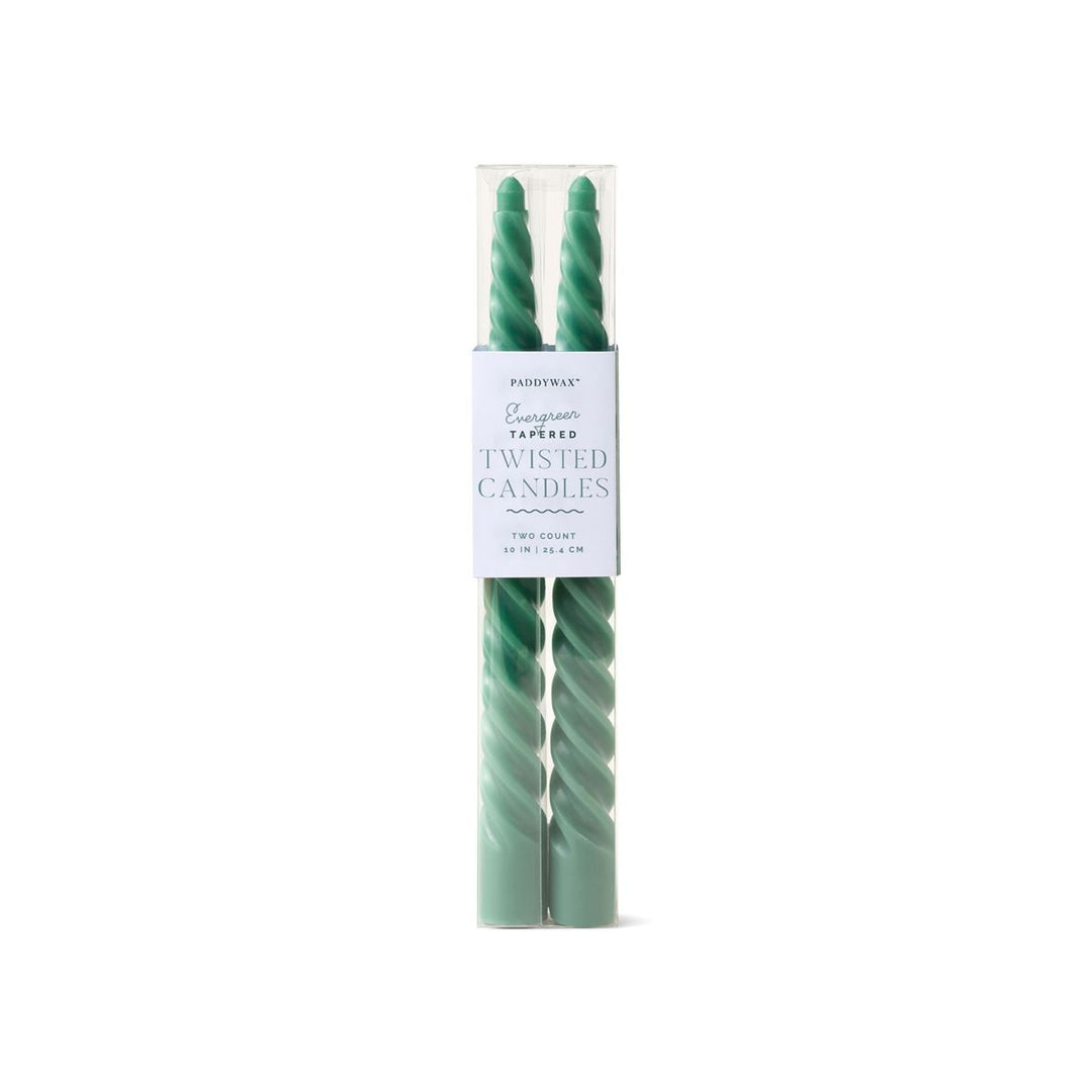 CYPRESS & FIR TWISTED TAPERS - EVERGREEN - Kingfisher Road - Online Boutique