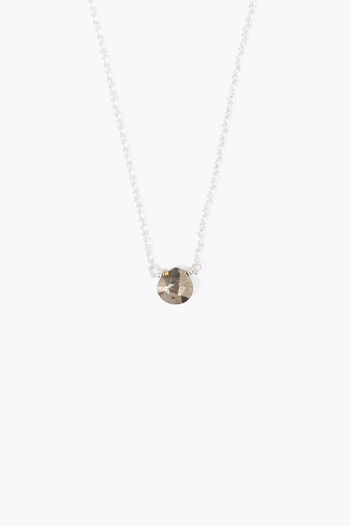 PYRITE STONE NECKLACE - Kingfisher Road - Online Boutique