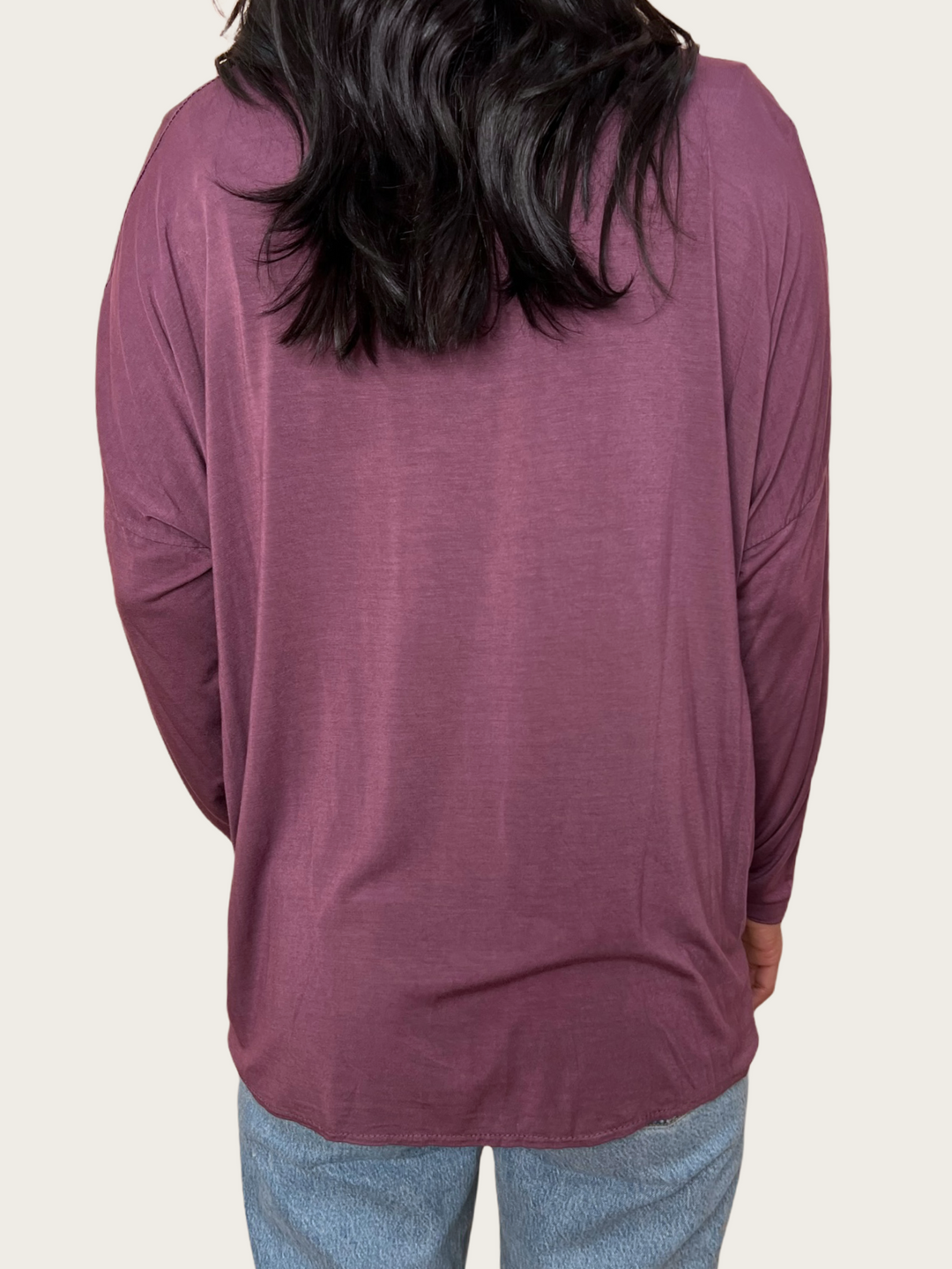 DOLMAN SLEEVE V-NECK SILKY FRONT PANEL TOP - Kingfisher Road - Online Boutique