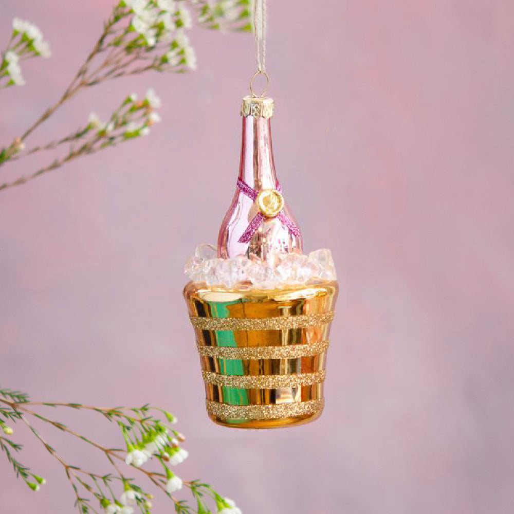 CHAMPAGNE BUCKET ORNAMENT - Kingfisher Road - Online Boutique