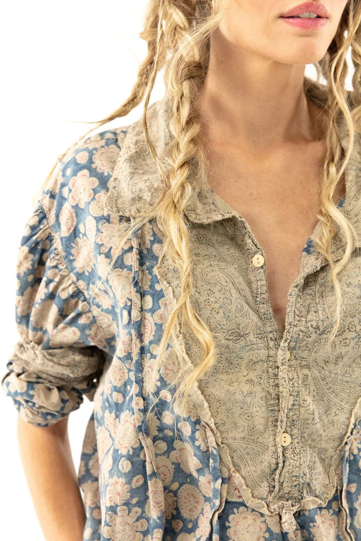 ROURKE BLOCKPRINT TORA SHIRT - Kingfisher Road - Online Boutique