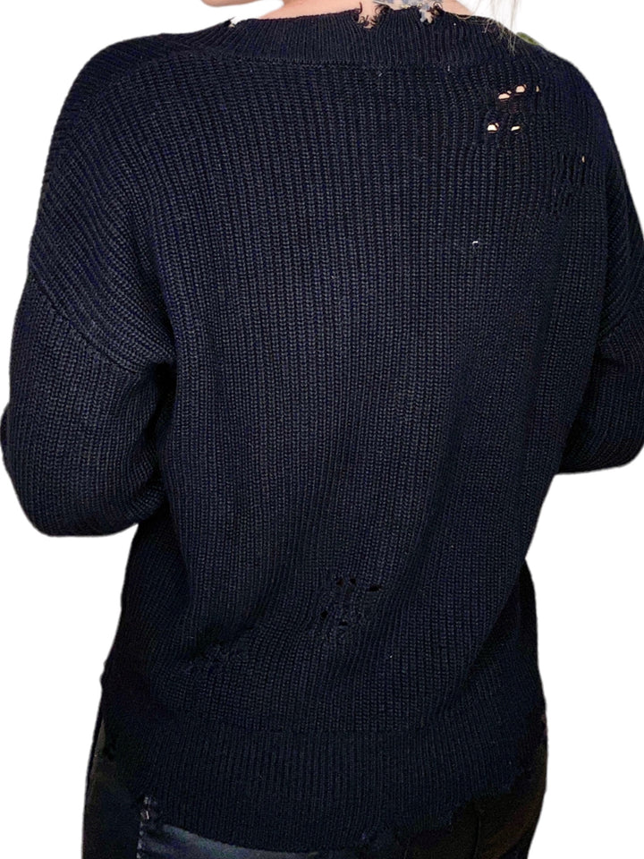 MORAY RELAXED FIT SWEATER - BLACK - Kingfisher Road - Online Boutique