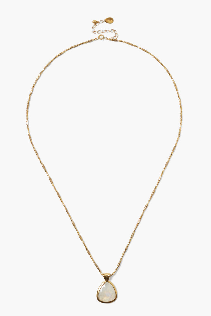 WRAPPED MOONSTONE NECKLACE-MOONSTONE - Kingfisher Road - Online Boutique