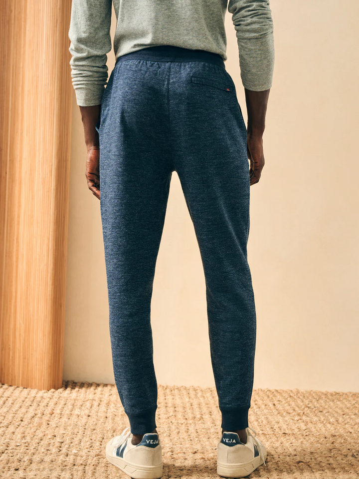 DOUBLE KNIT SWEATPANT-VARSITY NAVY HEATHER - Kingfisher Road - Online Boutique